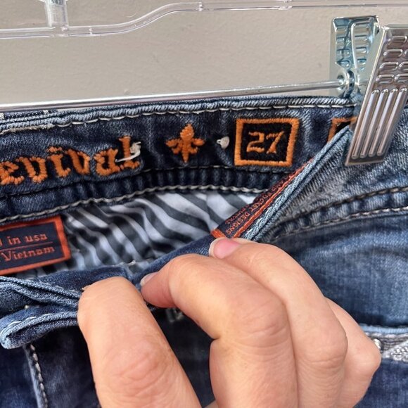 Rock Revival DIY Cut-Off Jean Shorts- Size 27 - Picture 4 of 6